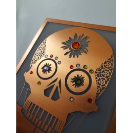 Lampe "Muerte" cuivrée