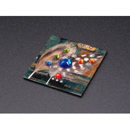 broche aimantée cuivrée